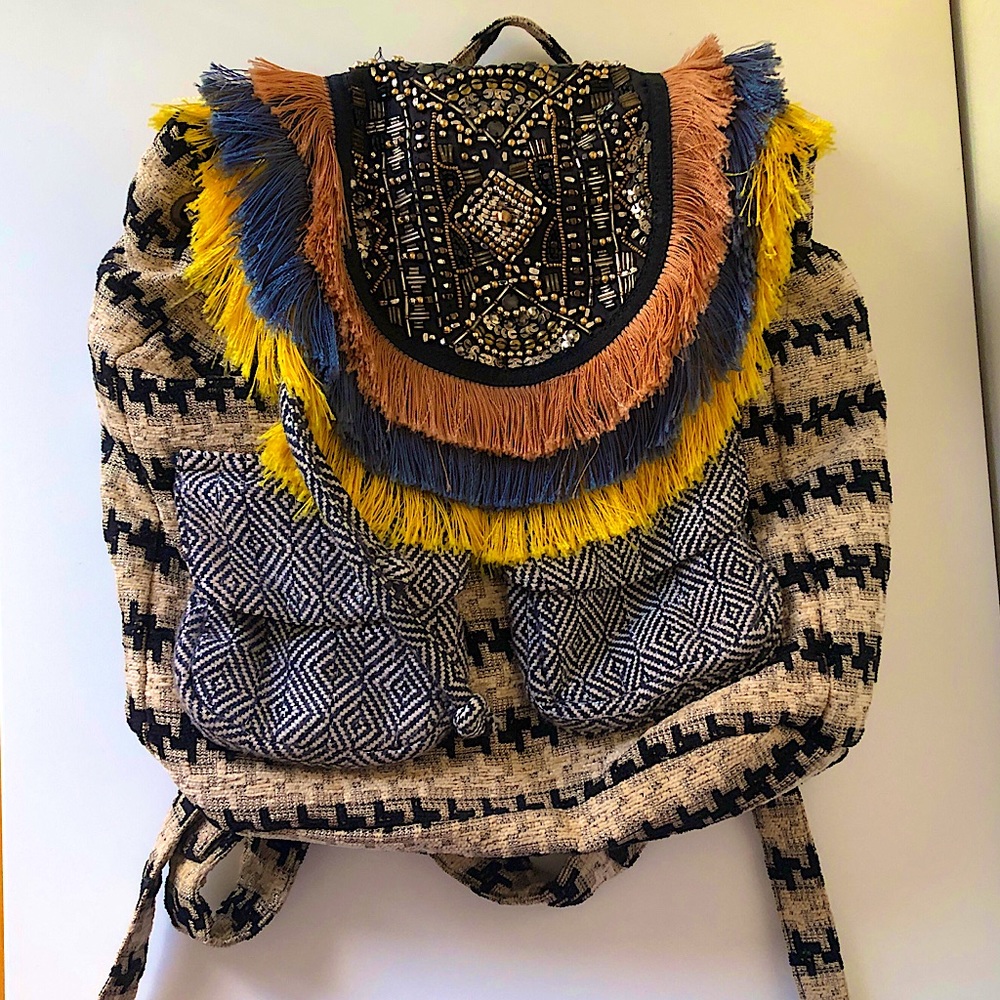 Anthropologie Jasper & Jeera beaded backpack